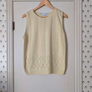 Vintage Blair Yellow Knit Top Vest